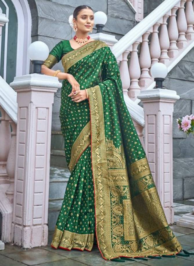 Mahaniya Monjolika New Latest Designer Festive Wear Banarasi Silk Saree Collection